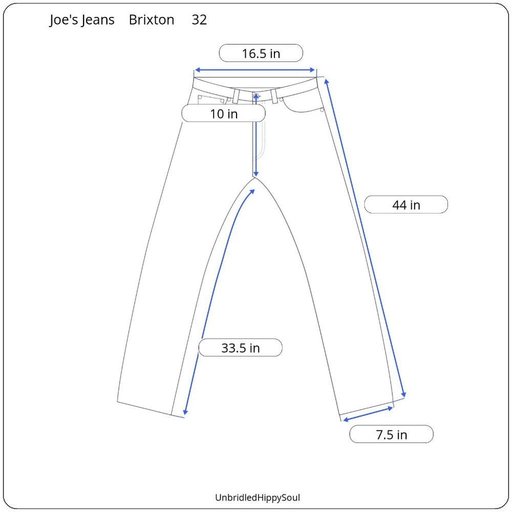 Joe's Jeans Brixton Marcos Dark Wash Straight Narrow Size 32 New with Tags - Picture 16 of 16